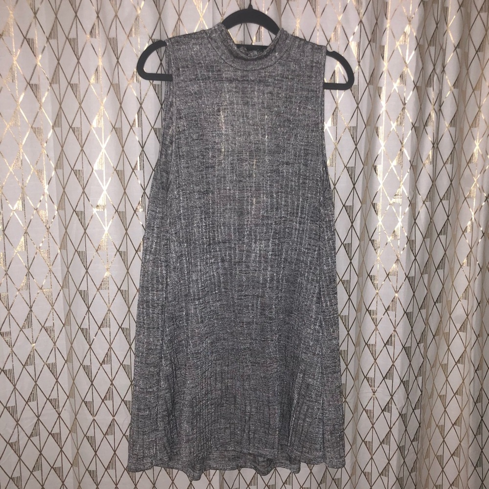 Cute Grey turtleneck shift dress